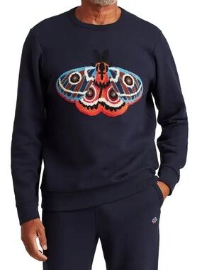 Bonobos Boucle Butterfly crew neck sweatshirt